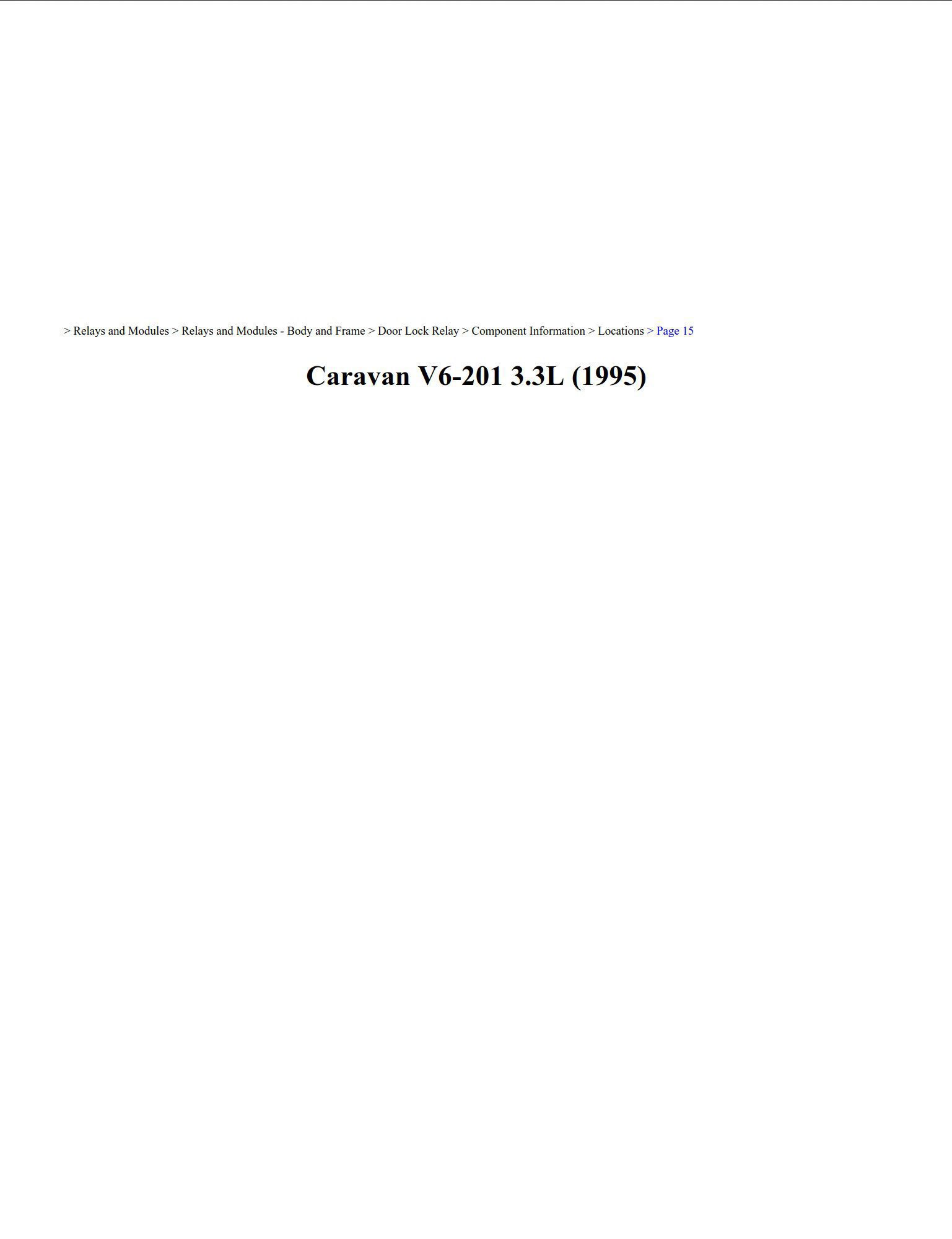 dodge caravan 1995 v6 3.3l workshop manual