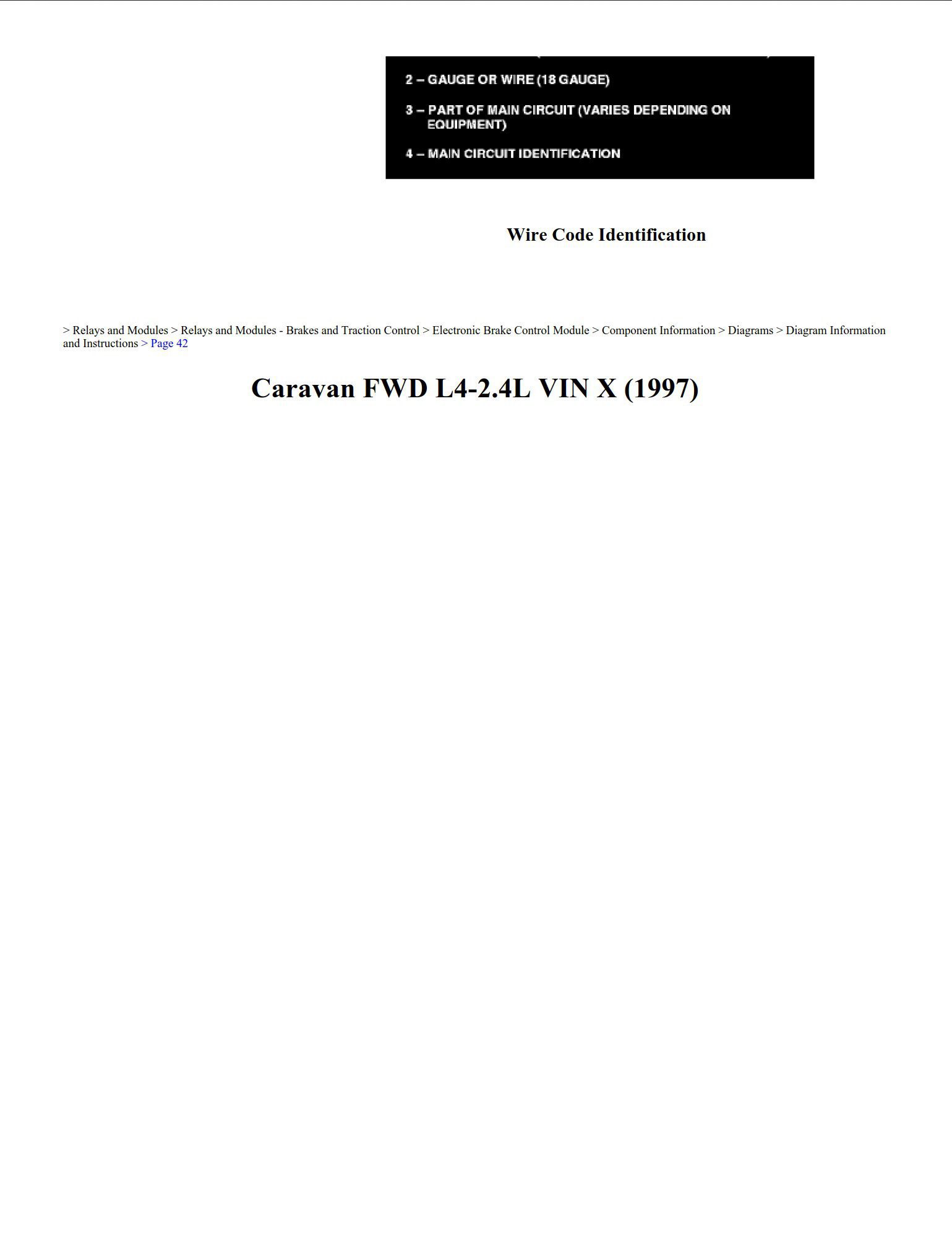dodge caravan 1997 fwd 2.4l workshop manual
