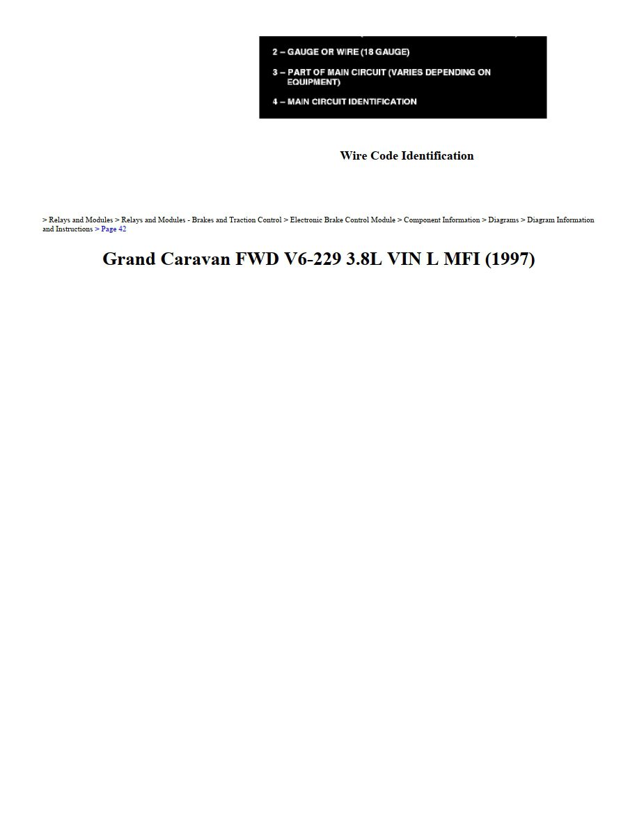 dodge grand caravan 1997 3.8l workshop manual