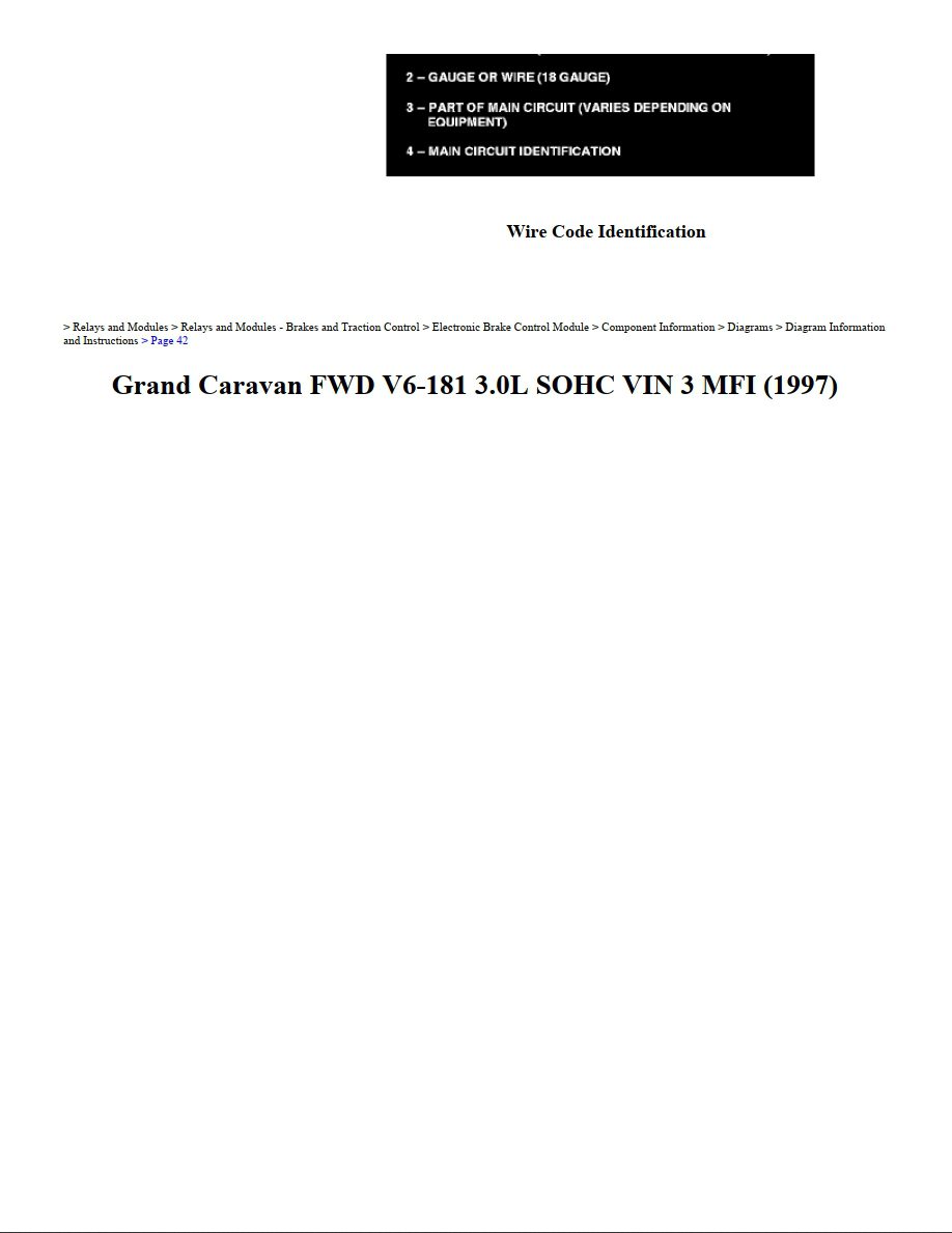 dodge grand caravan 1997 fwd v6 3.0l sohc workshop manual