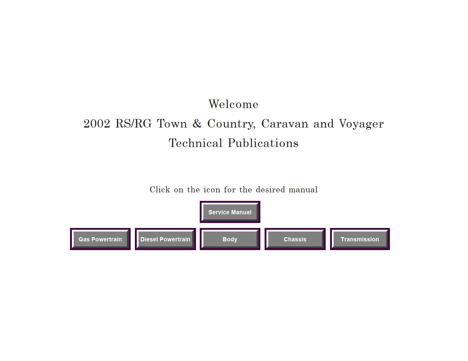 dodge grand caravan 2002 workshop manual
