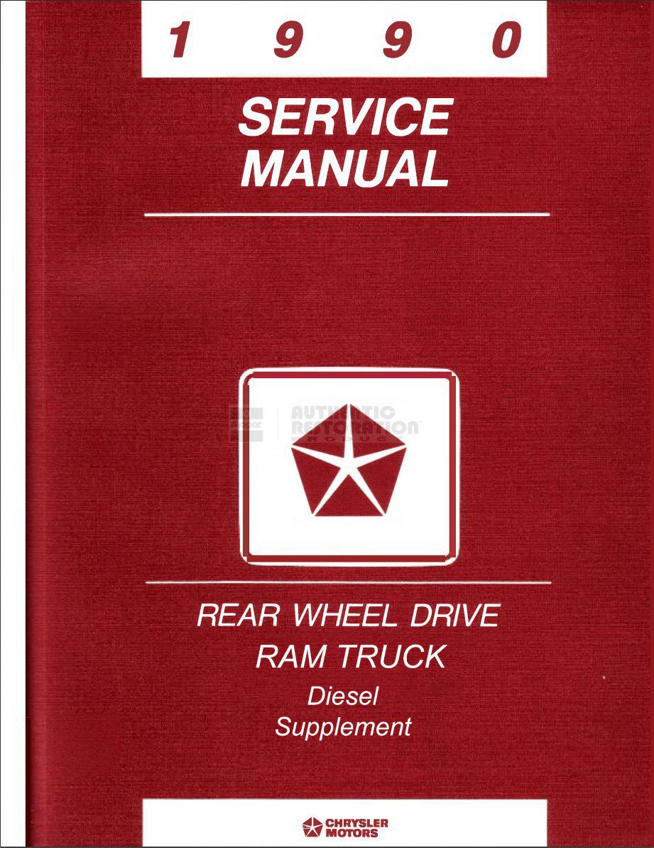 dodge ram 1990 truck workshop manual