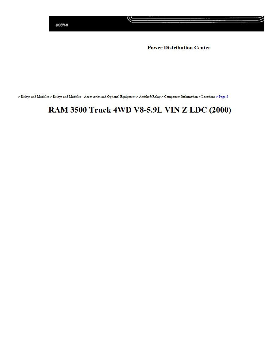 dodge ram 2000 4wd 5.9l vin z ldcl workshop manual