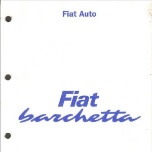 fiat barchetta workshop manual