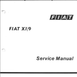 fiat x19 1982 workshop manual service manual