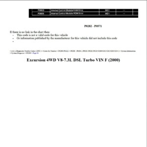 ford excursion 2000 4wd v8 7.3l dsl workshop manual