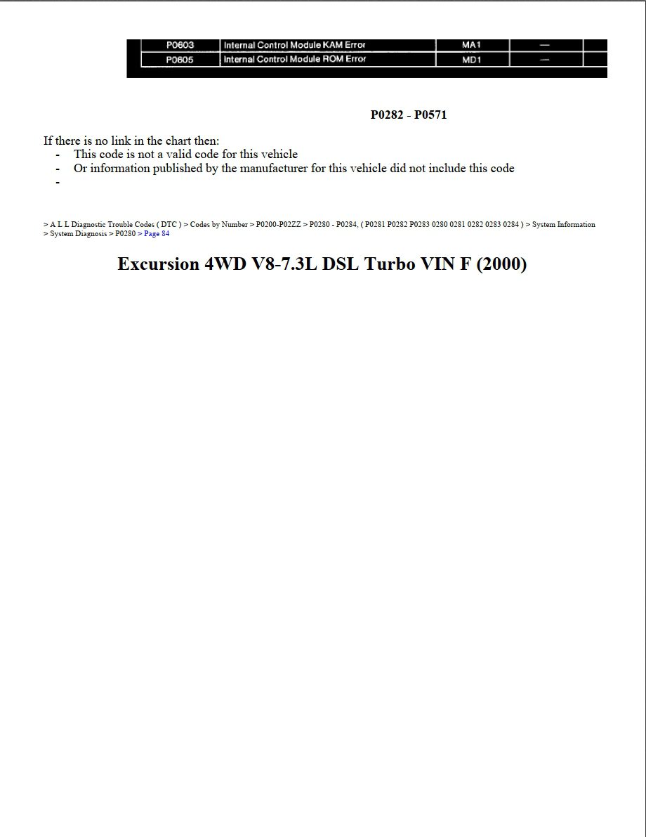 ford excursion 2000 4wd v8 7.3l dsl workshop manual