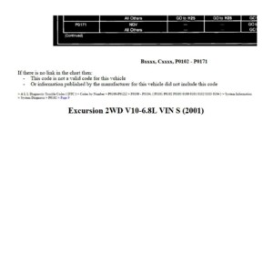 ford excursion 2001 2wd 6.8l workshop manual