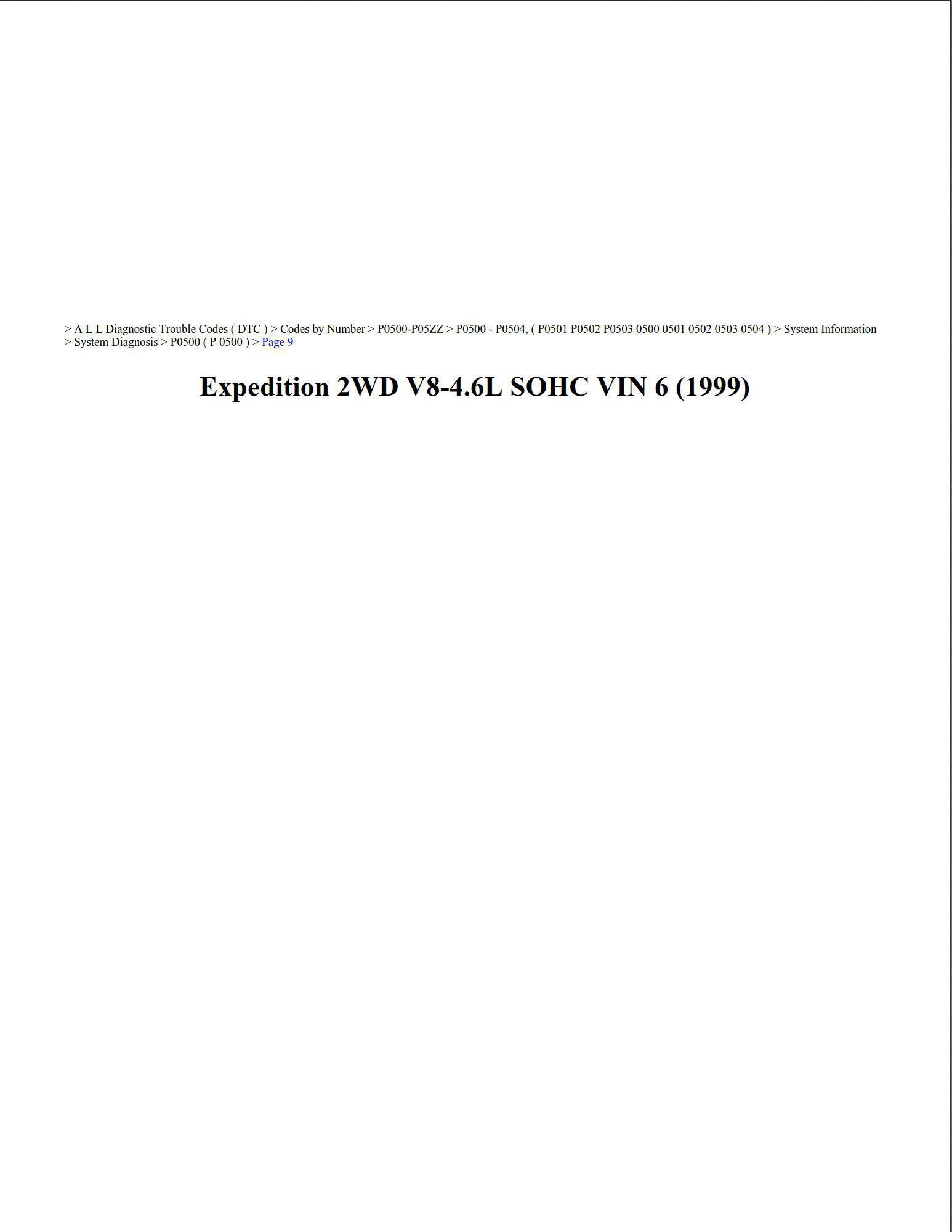 ford expedition 1999 2wd 4.6l sohc workshop manual