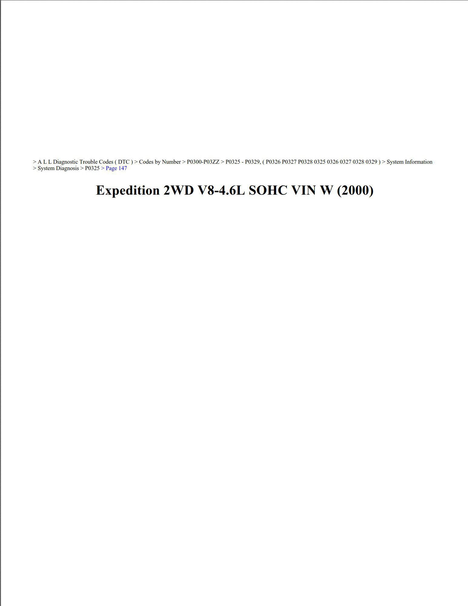ford expedition 2000 2wd 4.6l sohc workshop manual