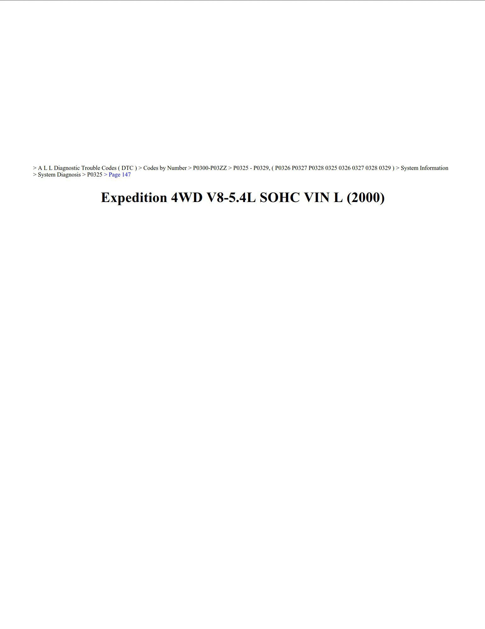 ford expedition 2000 4wd v8 5.4l sohc workshop manual