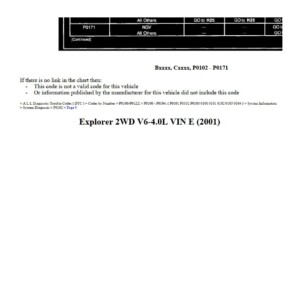ford explorer 2001 v6 4.0l workshop manual