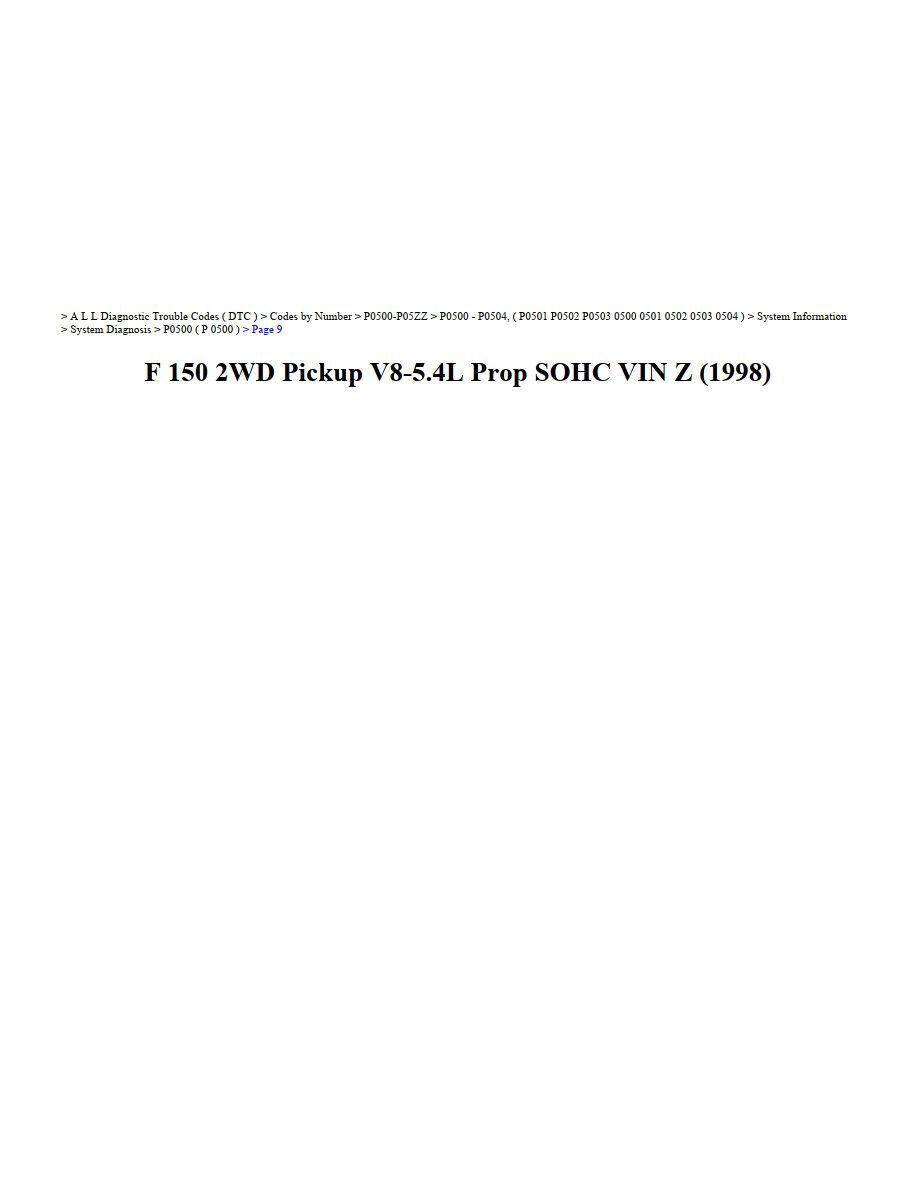 ford f 150 1998 2wd pickup 5.4l sohc vin z workshop manual