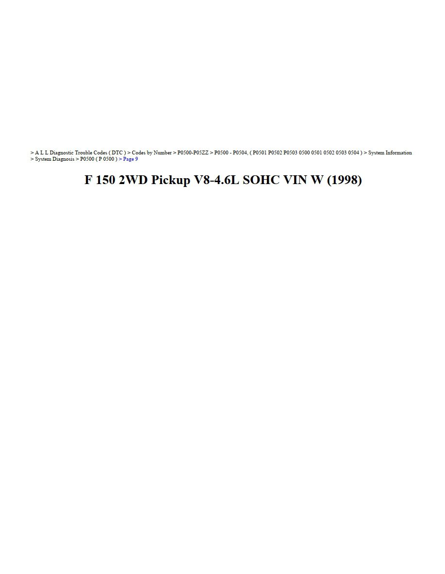 ford f 150 1998 4.6l sohc vin w workshop manual