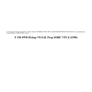 ford f 150 1998 4wd pickup 5.4l sohc vin z workshop manual