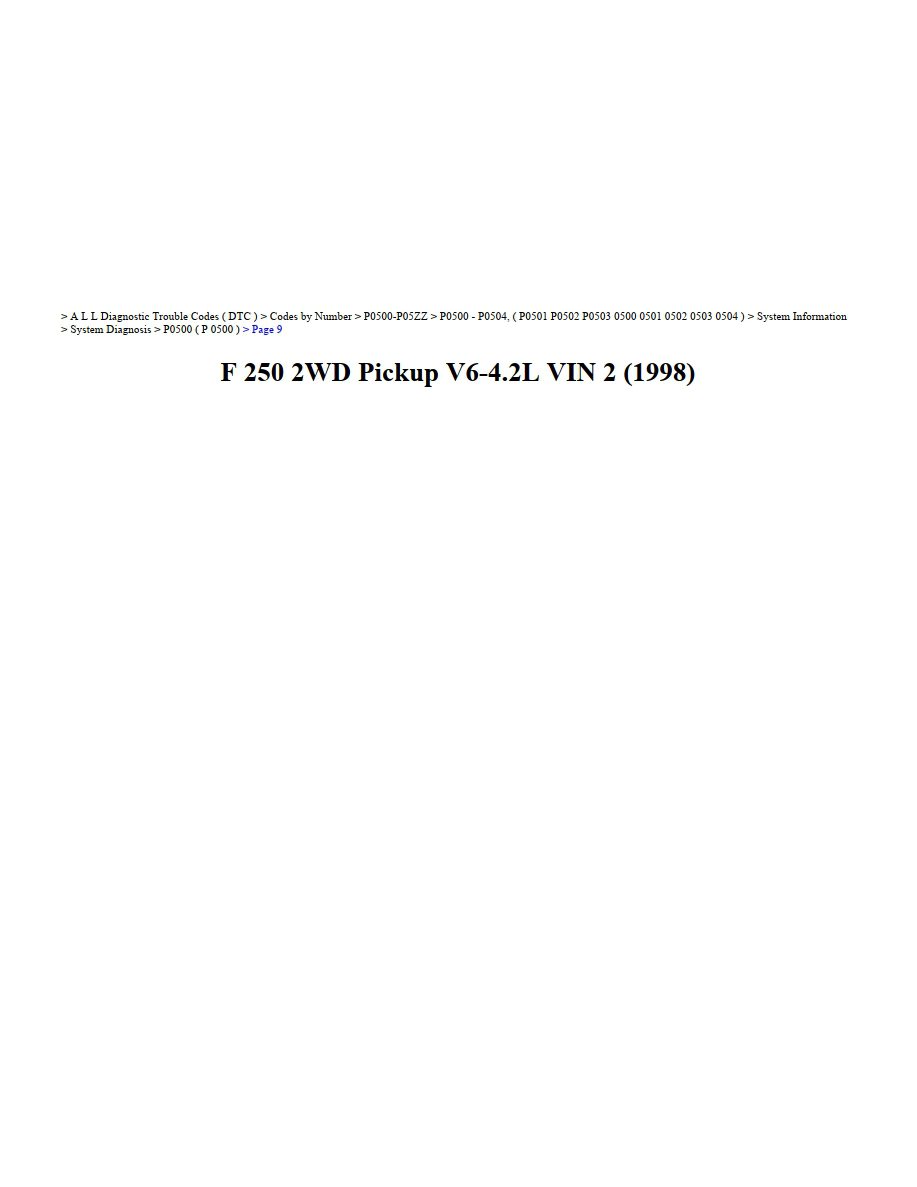 ford f 250 1998 2wd pickup 4.2l vin 2 workshop manual