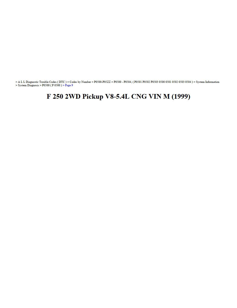 ford f 250 1999 2wd 5.4l cng workshop manual