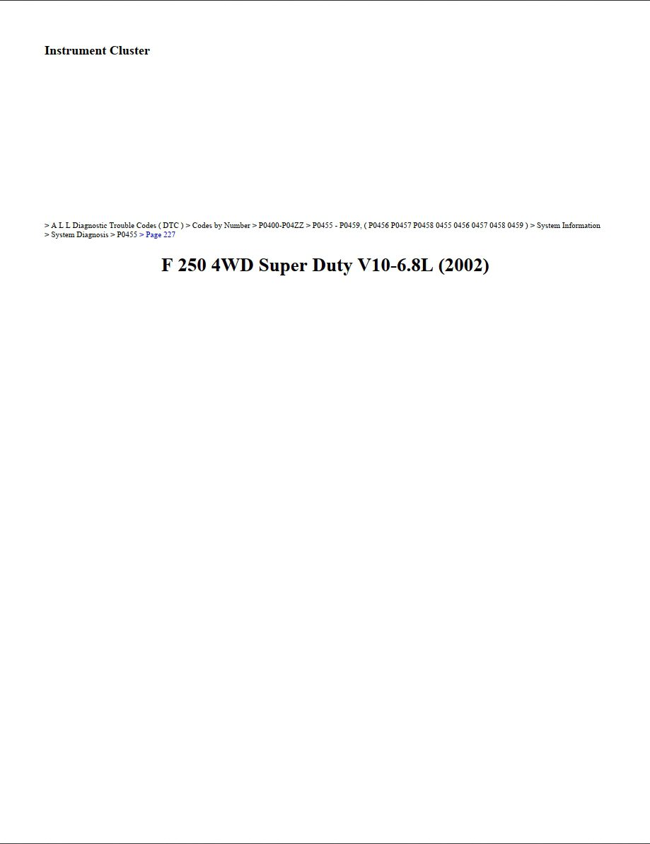 ford f 250 2002 4wd super duty v10 6.8l workshop manual