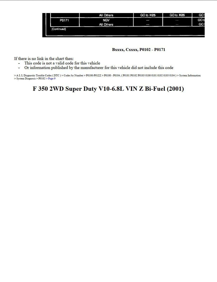 ford f 350 2001 2wd super duty v10 6.8l workshop manual