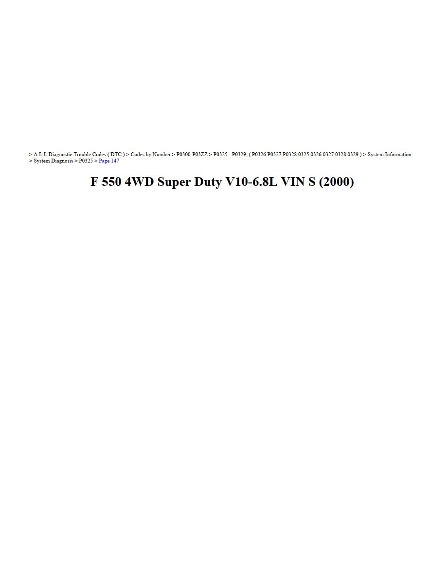 ford f 550 2000 super duty v10 6.8l workshop manual