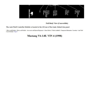 ford mustang 1998 3.8l vin 4 workshop manual