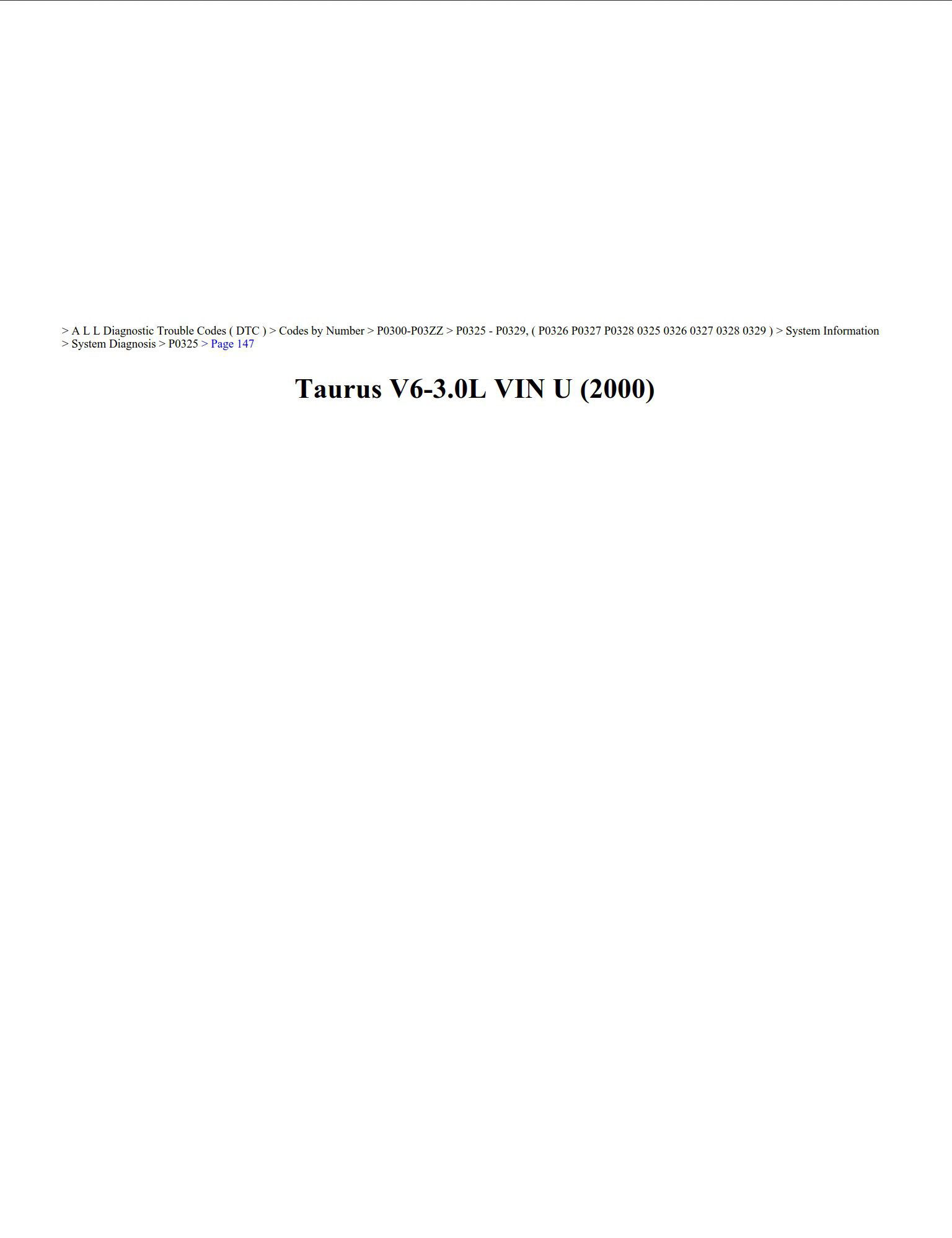 ford taurus 2000 v6 3.0 workshop manual