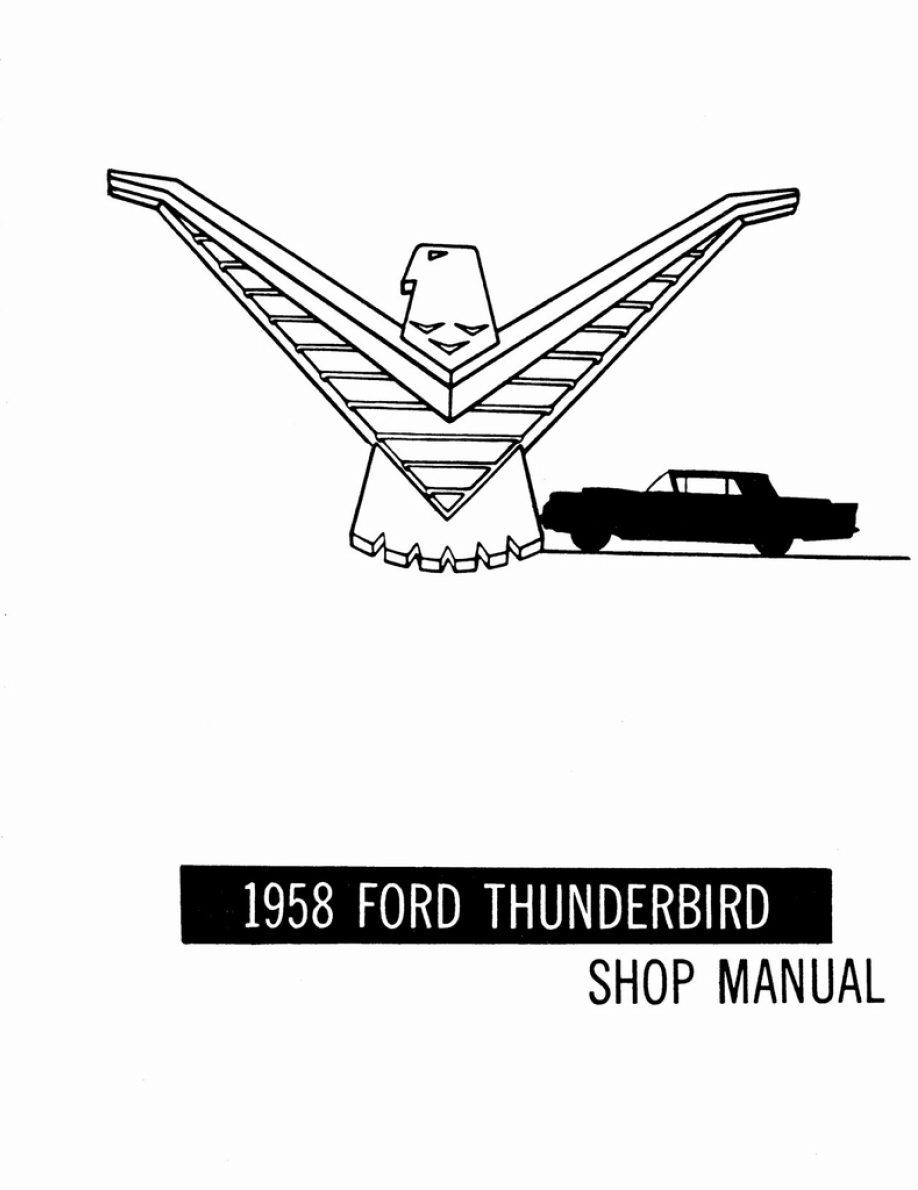 ford thunderbird 1958 workshop manual