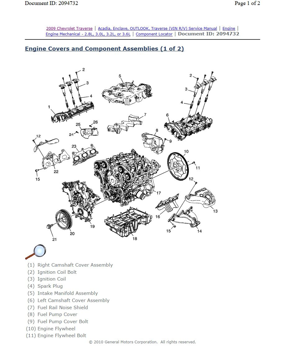 gmc acadia 2010 workshop manual