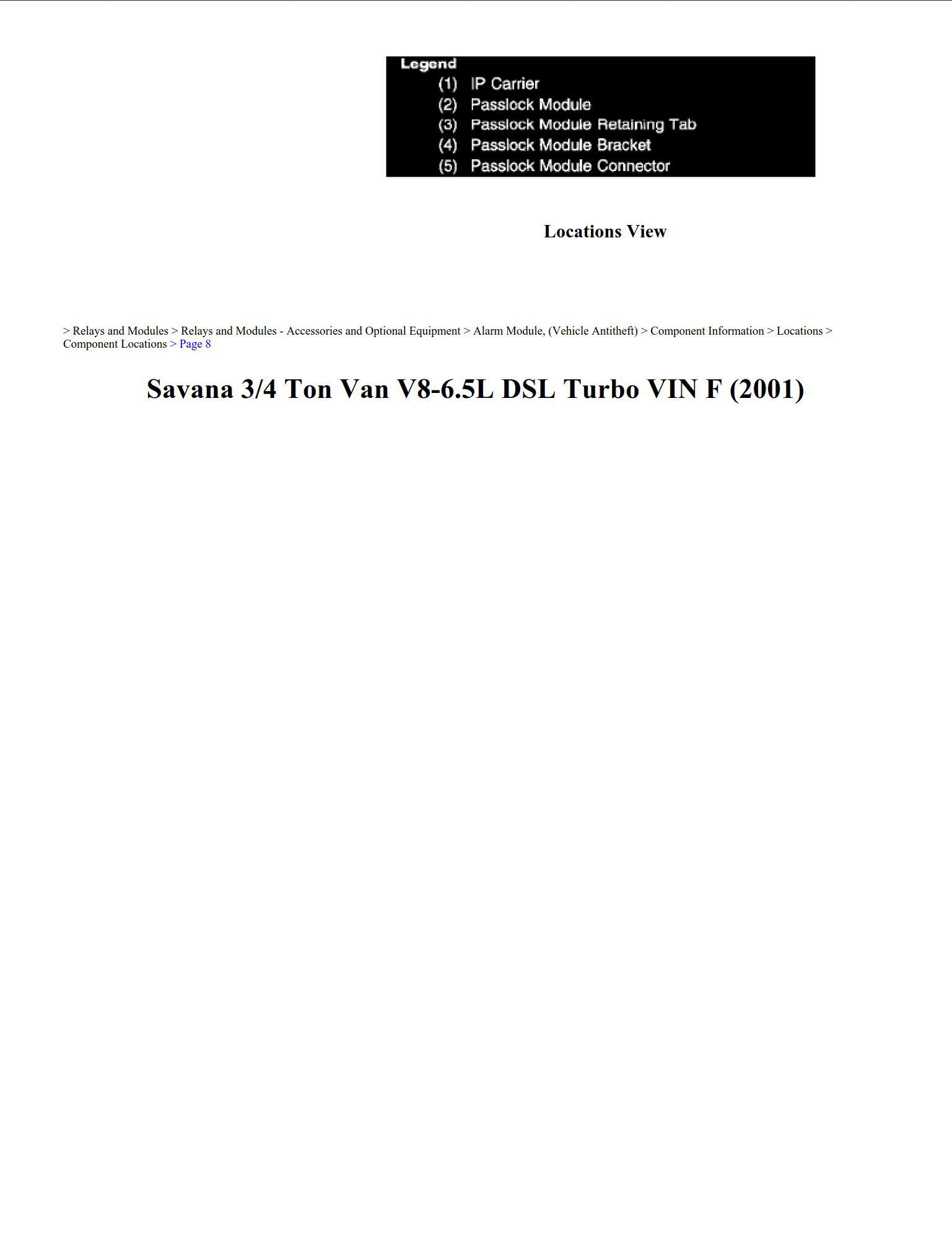 gmc savana 2001 v8 6.5l workshop manual
