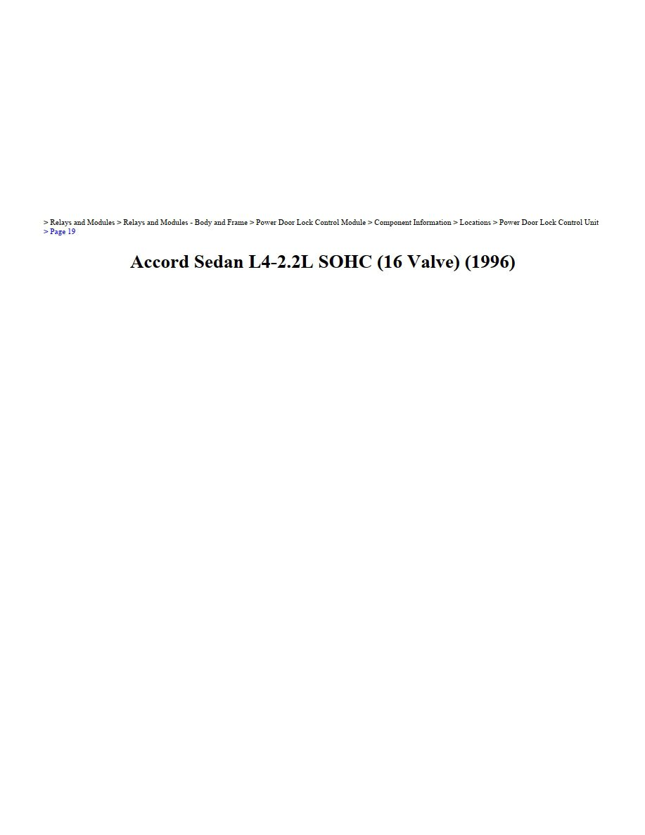 honda accord 1996 sedan 2.2l sohc 16 valve workshop manual