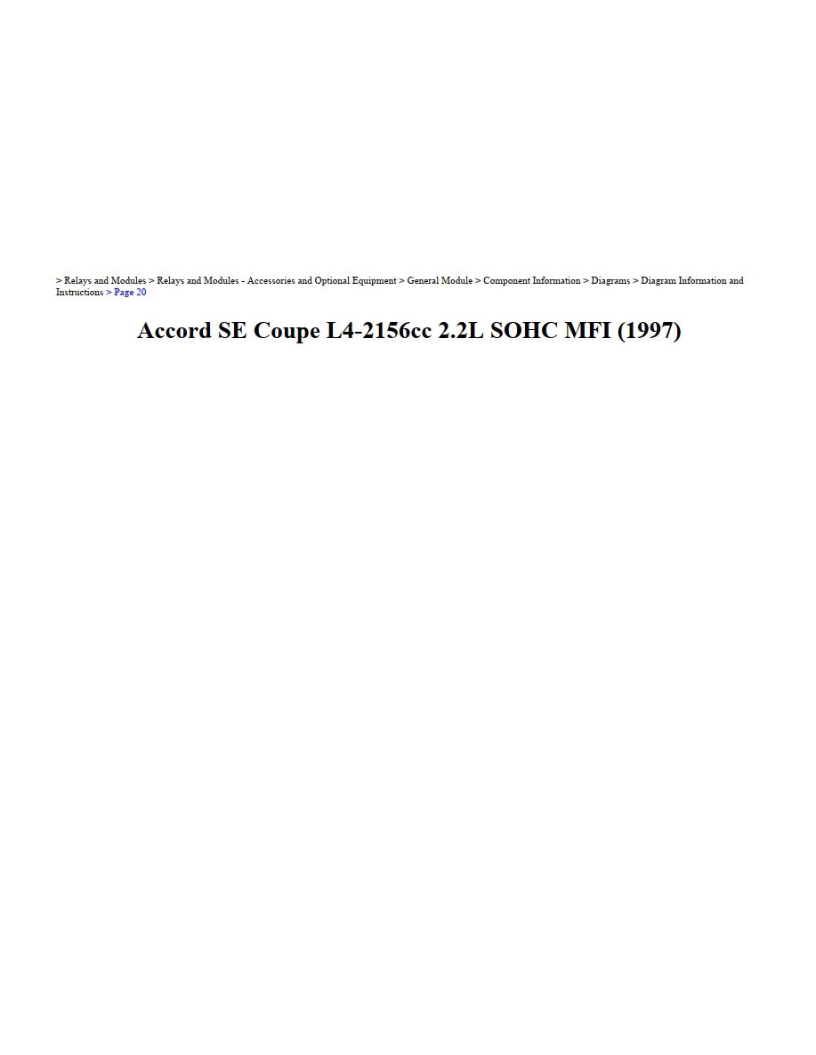 honda accord 1997 2.2l sohc workshop manual