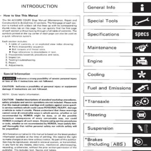 honda accord coupe 1994 service repair manual