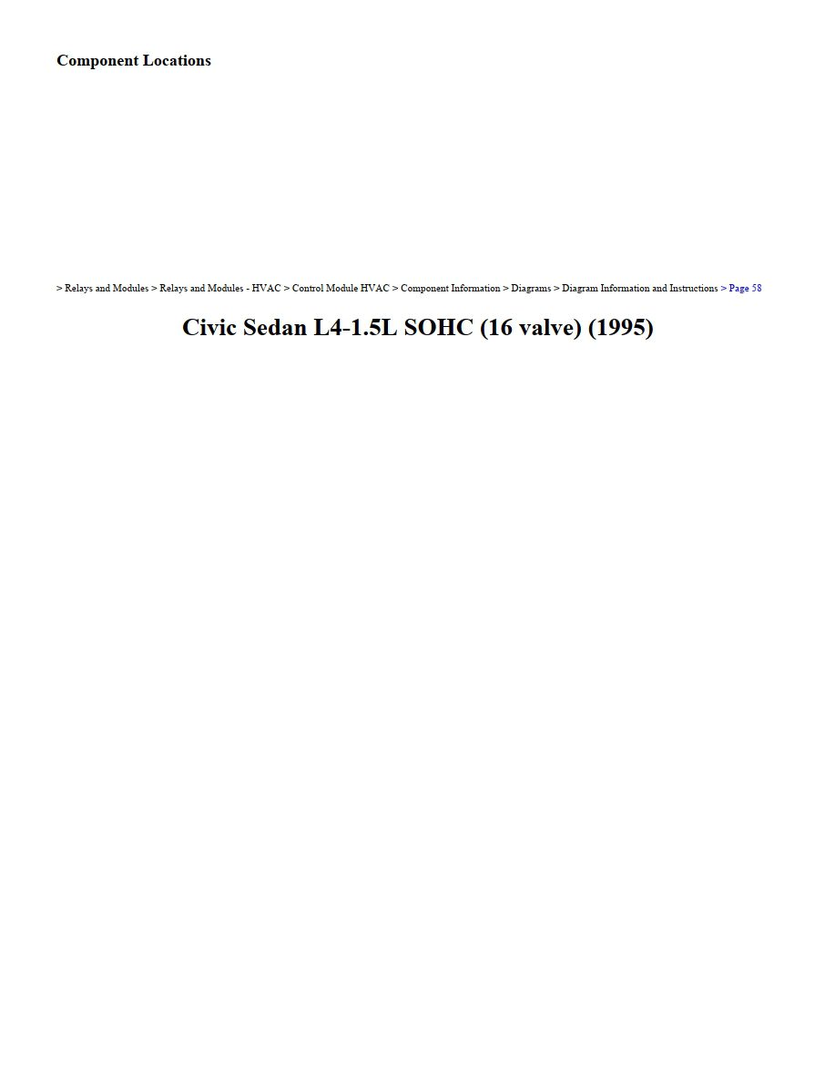 honda civic 1995 sedan 1.5l sohc 16 valve workshop manual