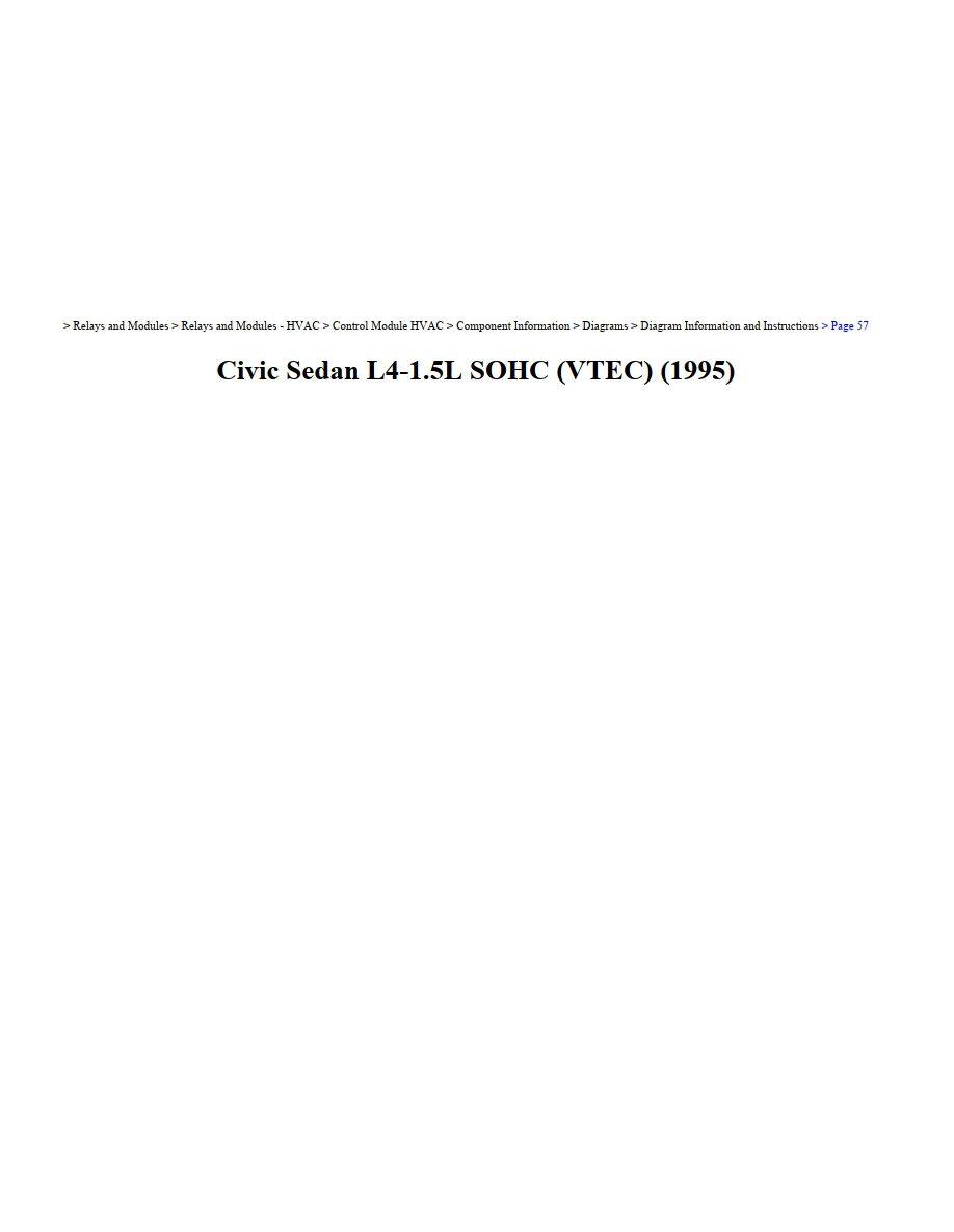honda civic 1995 sedan 1.5l sohc workshop manual