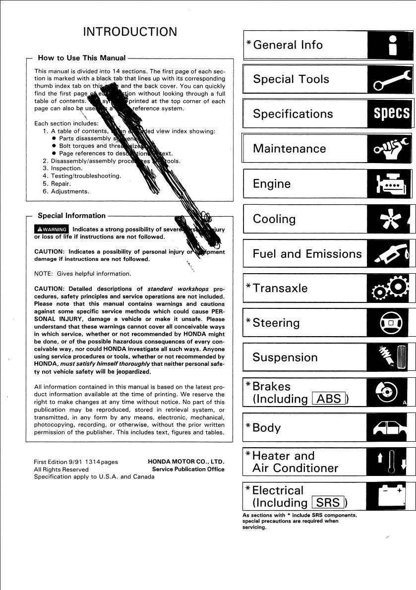 honda civic 1995 workshop manual