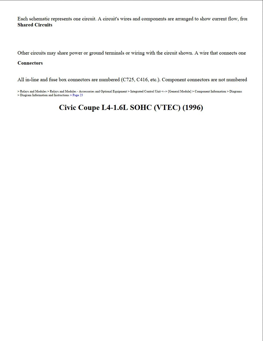 honda civic 1996 coupe 1.6l sohc vtec workshop manual