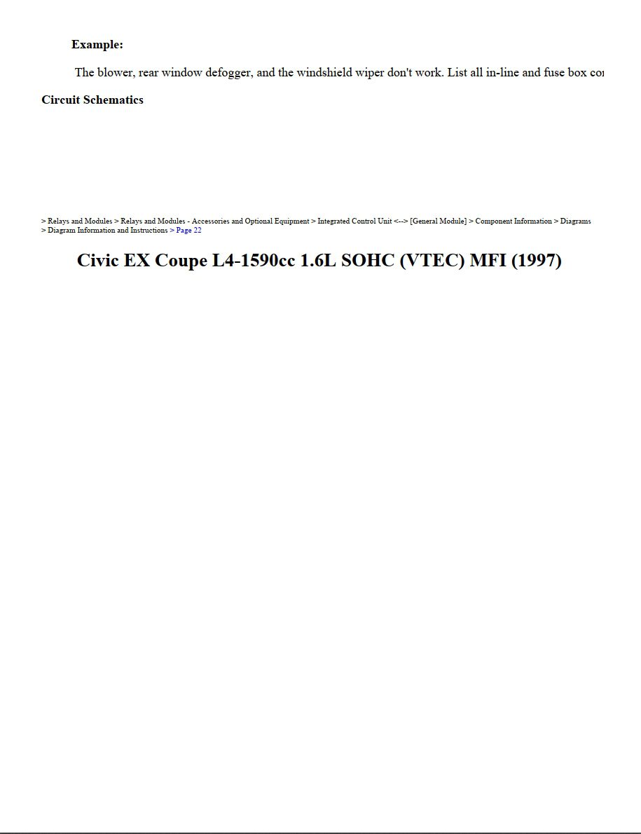 honda civic 1997 ex coupe 1.6l sohc workshop manual