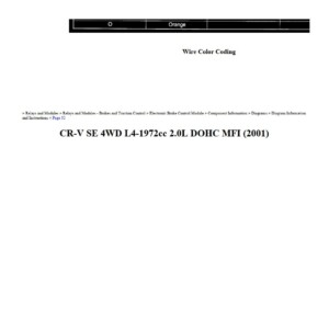 honda cr v 2001 4wd 2.0l dohc workshop manual