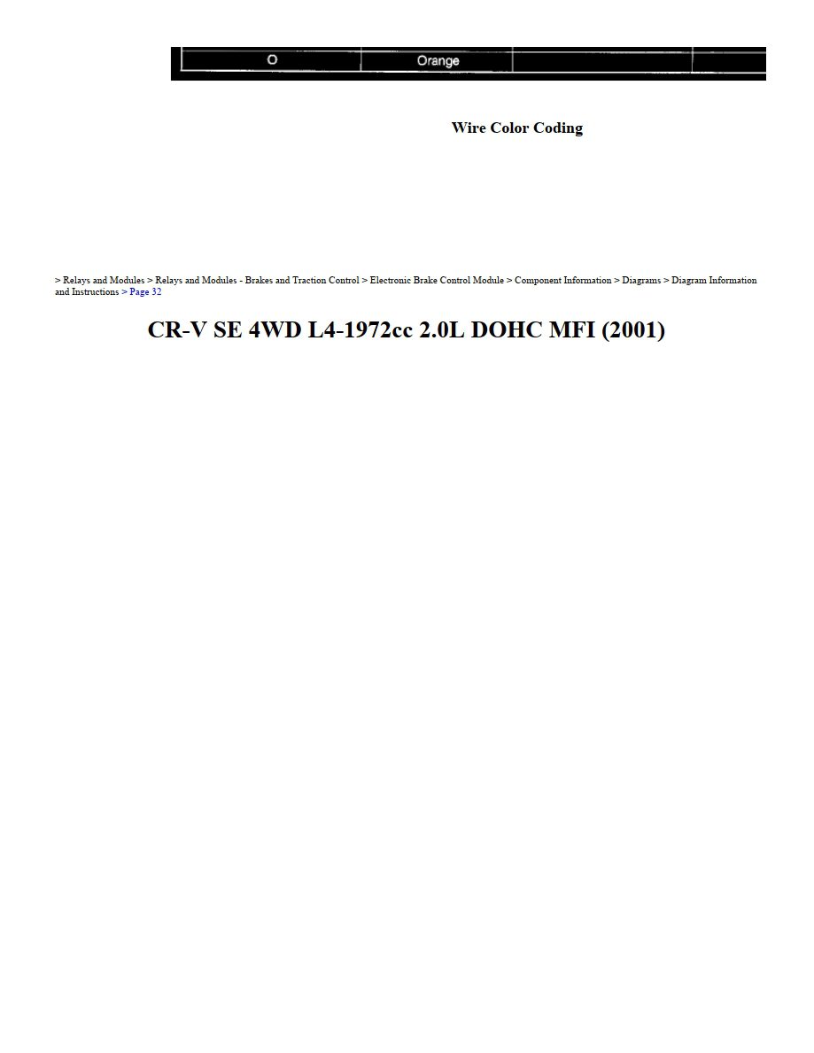 honda cr v 2001 4wd 2.0l dohc workshop manual