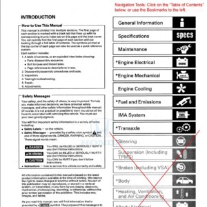 honda cr z 2012 service repair manual