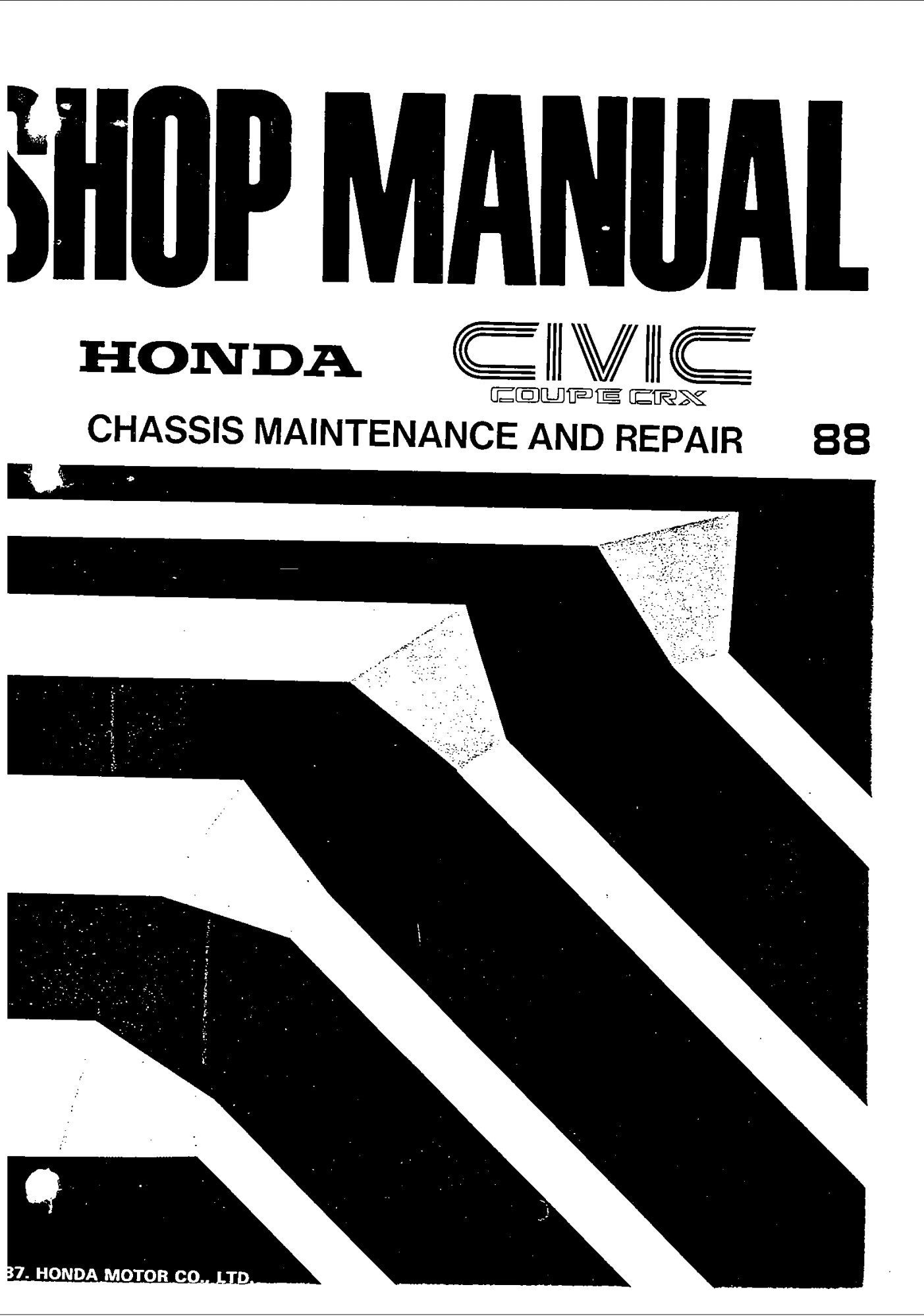 honda crx 1987 1988 workshop manual