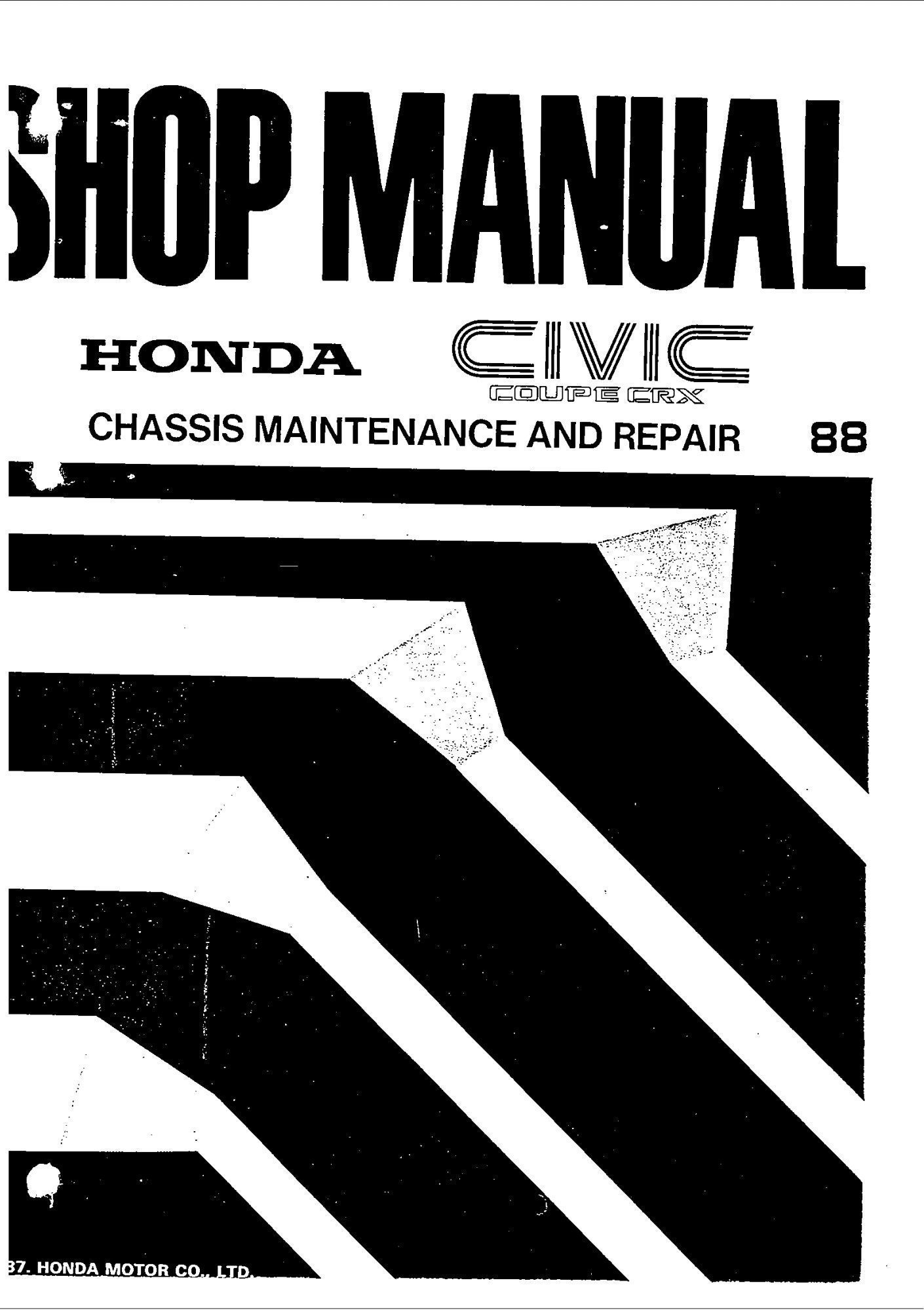 honda crx 1990 workshop manual