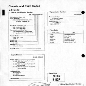 honda crx 1991 workshop manual service