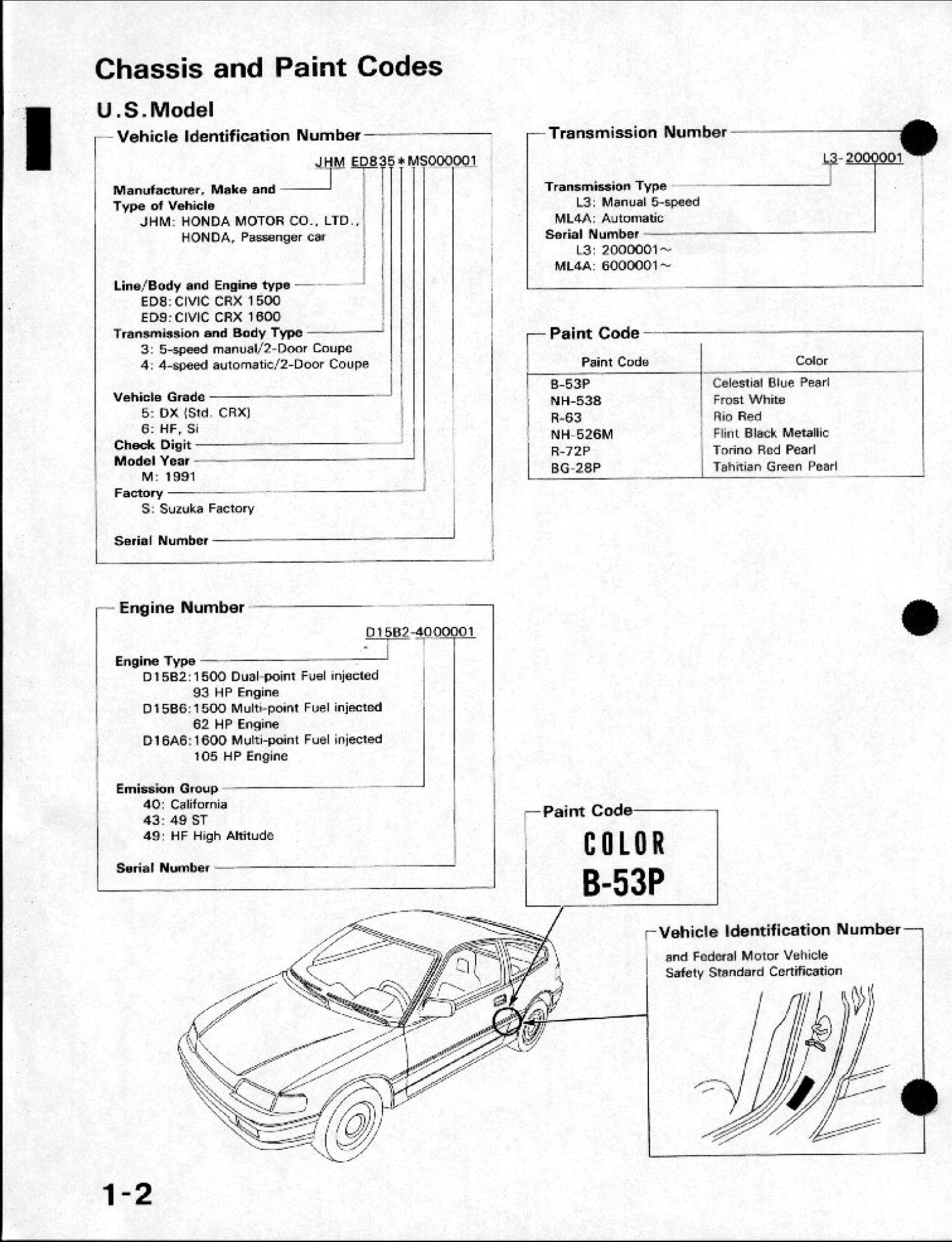 honda crx 1991 workshop manual service