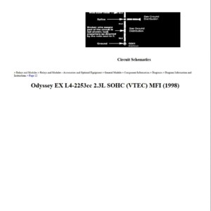 honda odyssey 1998 2.3l sohc mfi workshop manual