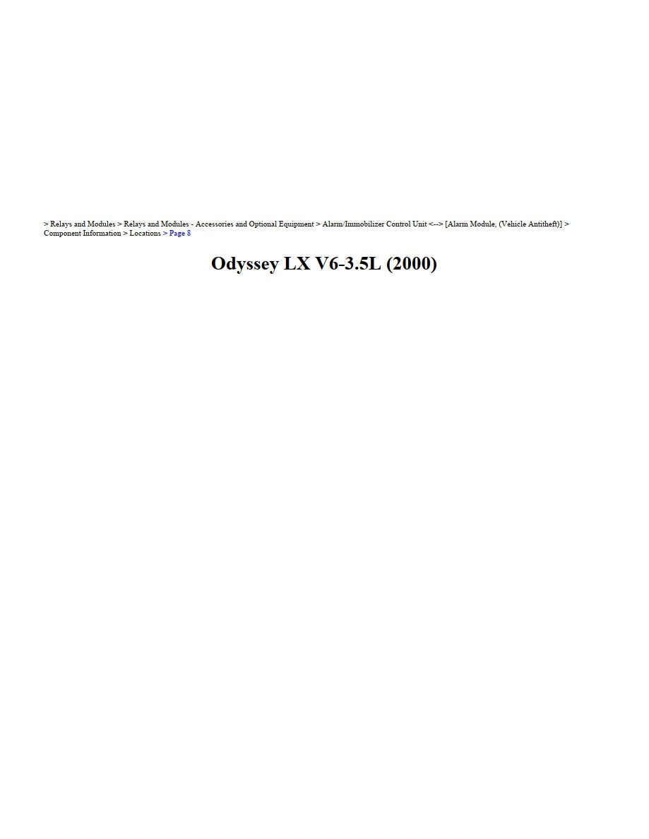 honda odyssey 2000 3.5l workshop manual
