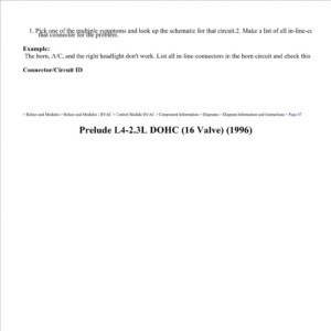 honda prelude 1996 2.3l dohc 16 valve workshop manual