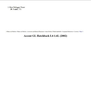 hyundai accent 2002 gl hatchback 1.6l workshop manual