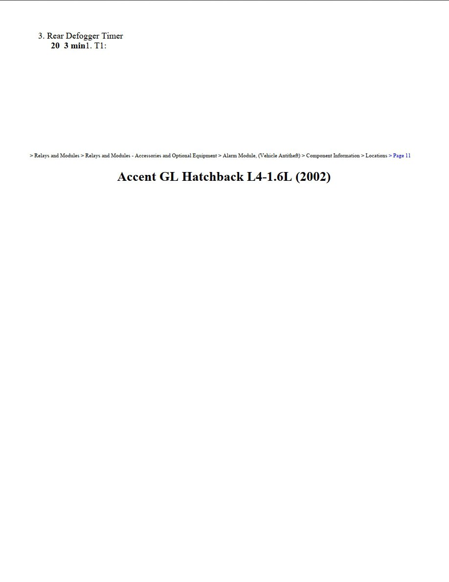 hyundai accent 2002 gl hatchback 1.6l workshop manual