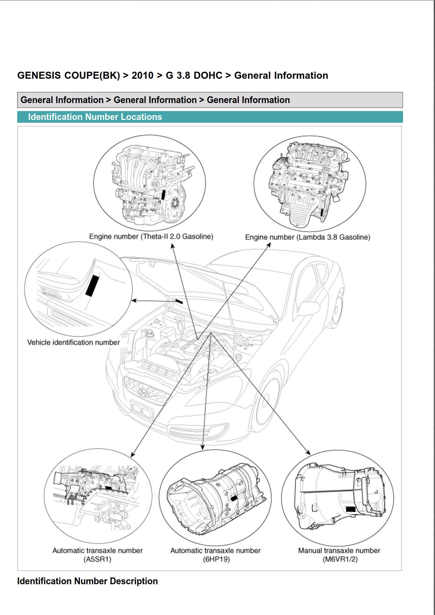 hyundai genesis 2009 2013 3.8 dohc workshop manual